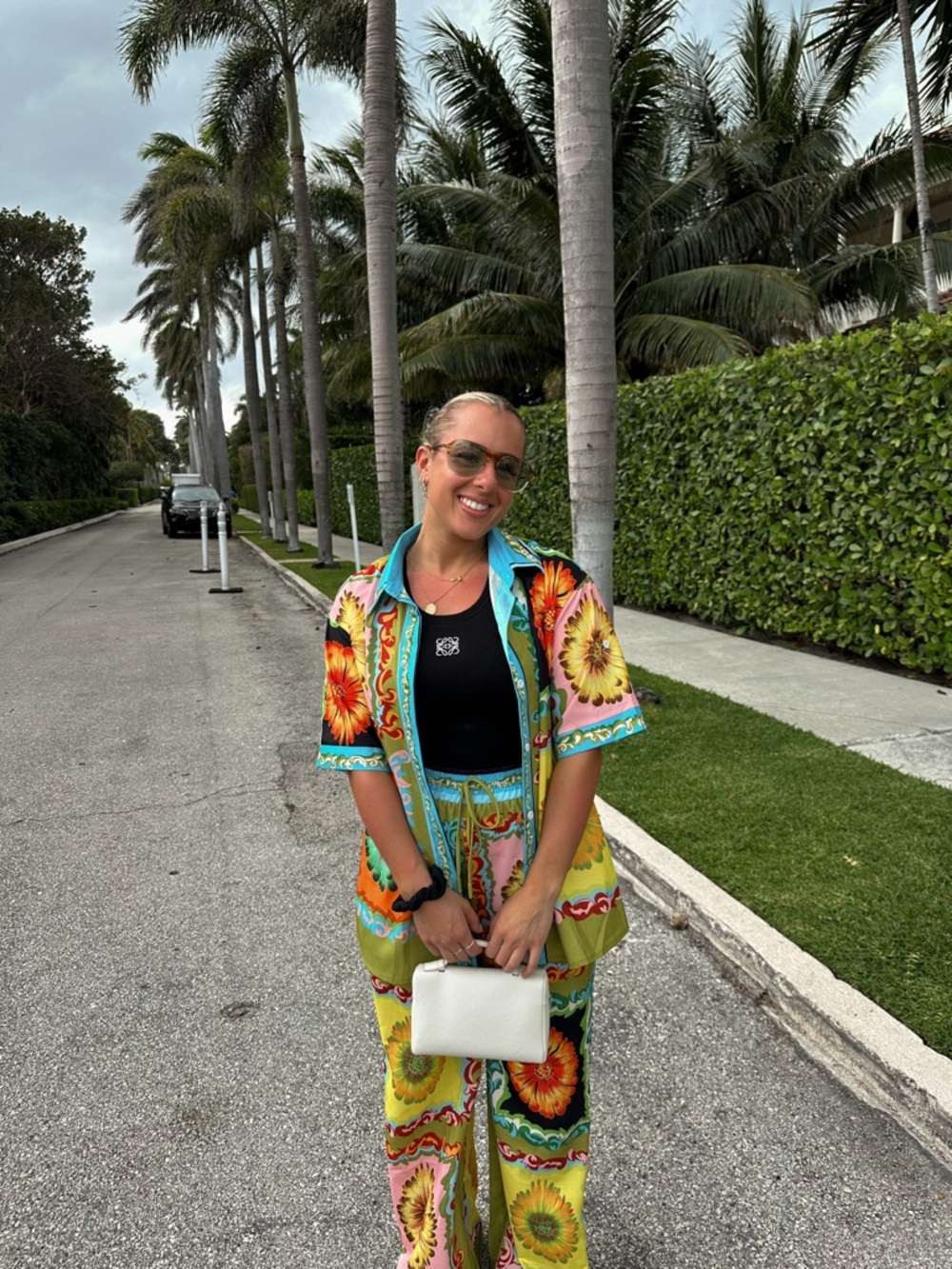 Amazon Floral Tropical Swim Cover-Up Set - Yellow, Green, Pink, Blue